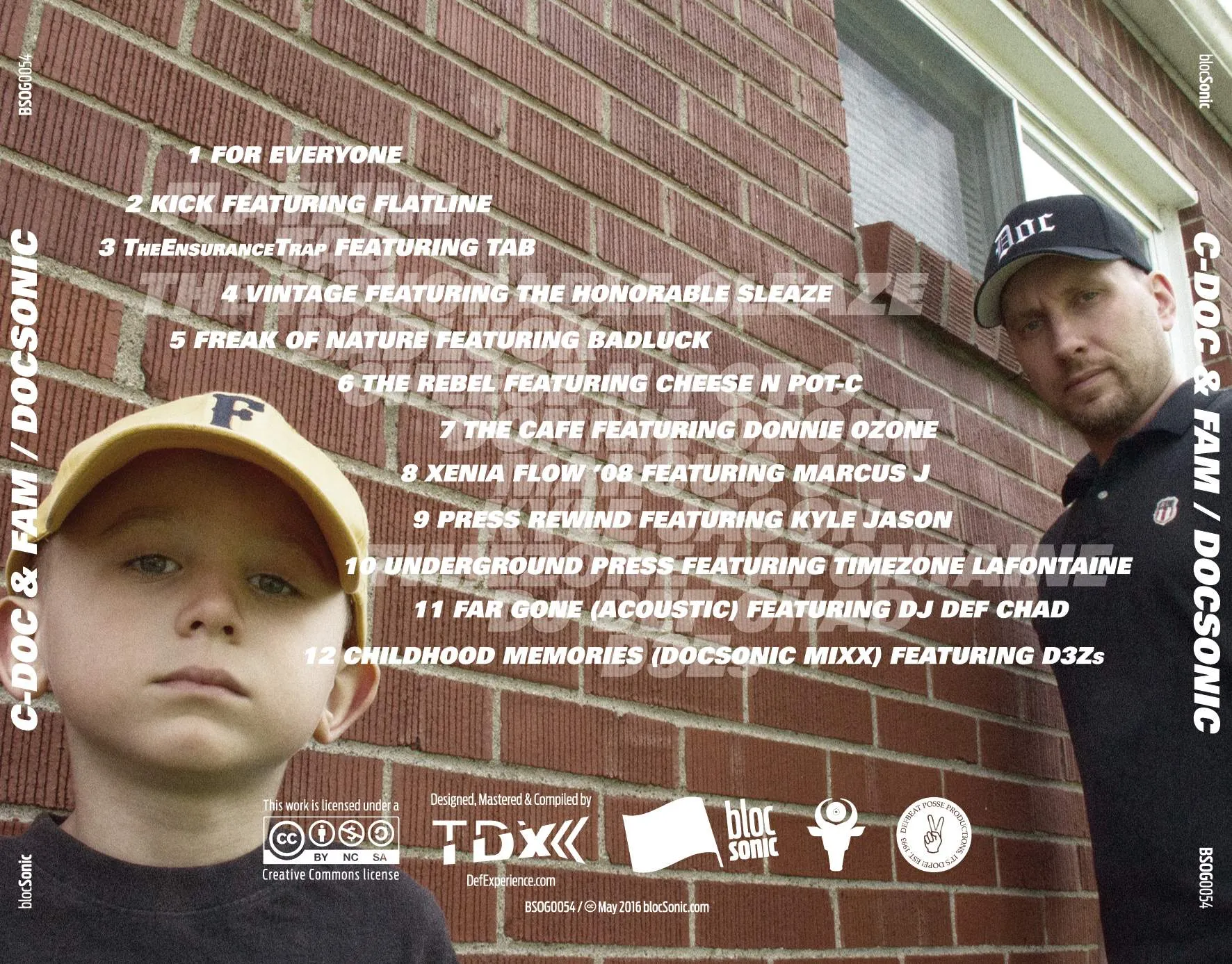 Album traycard for “DocSonic” by C-Doc