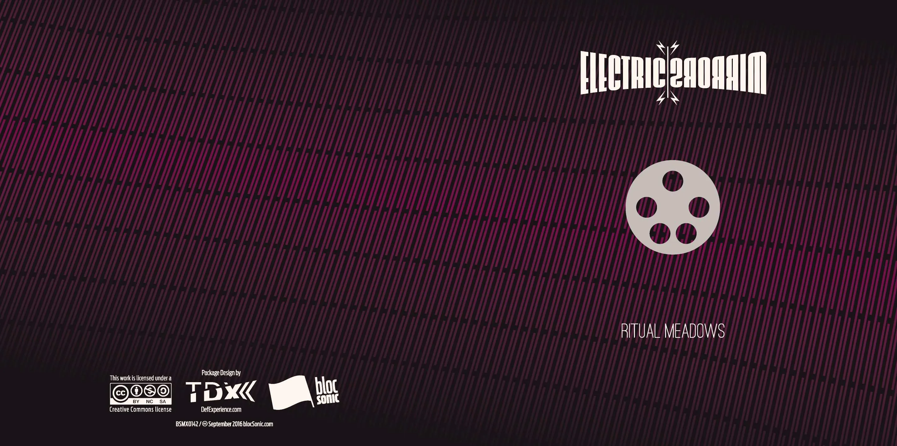 Album insert for “Ritual Meadows” by Electric Mirrors
