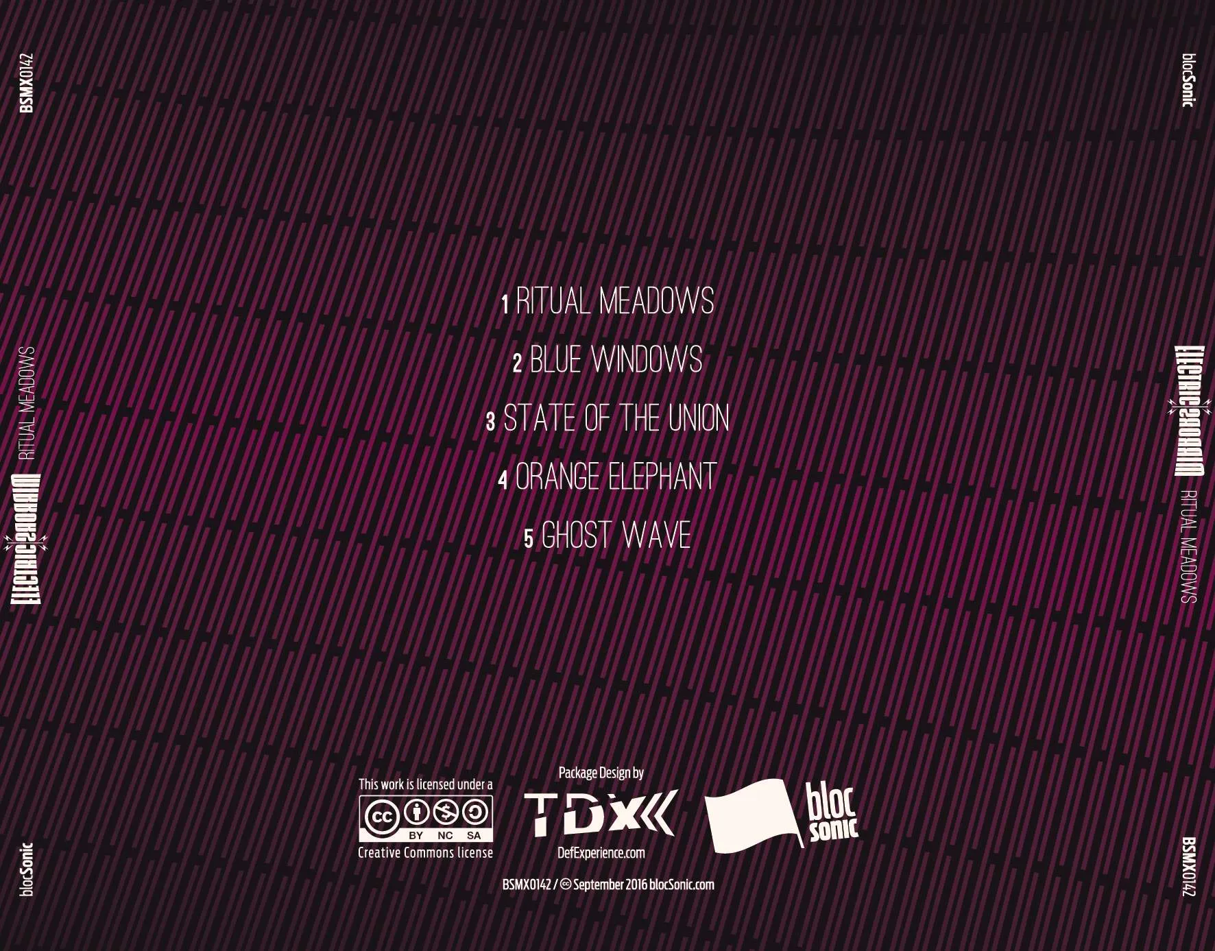 Album traycard for “Ritual Meadows” by Electric Mirrors
