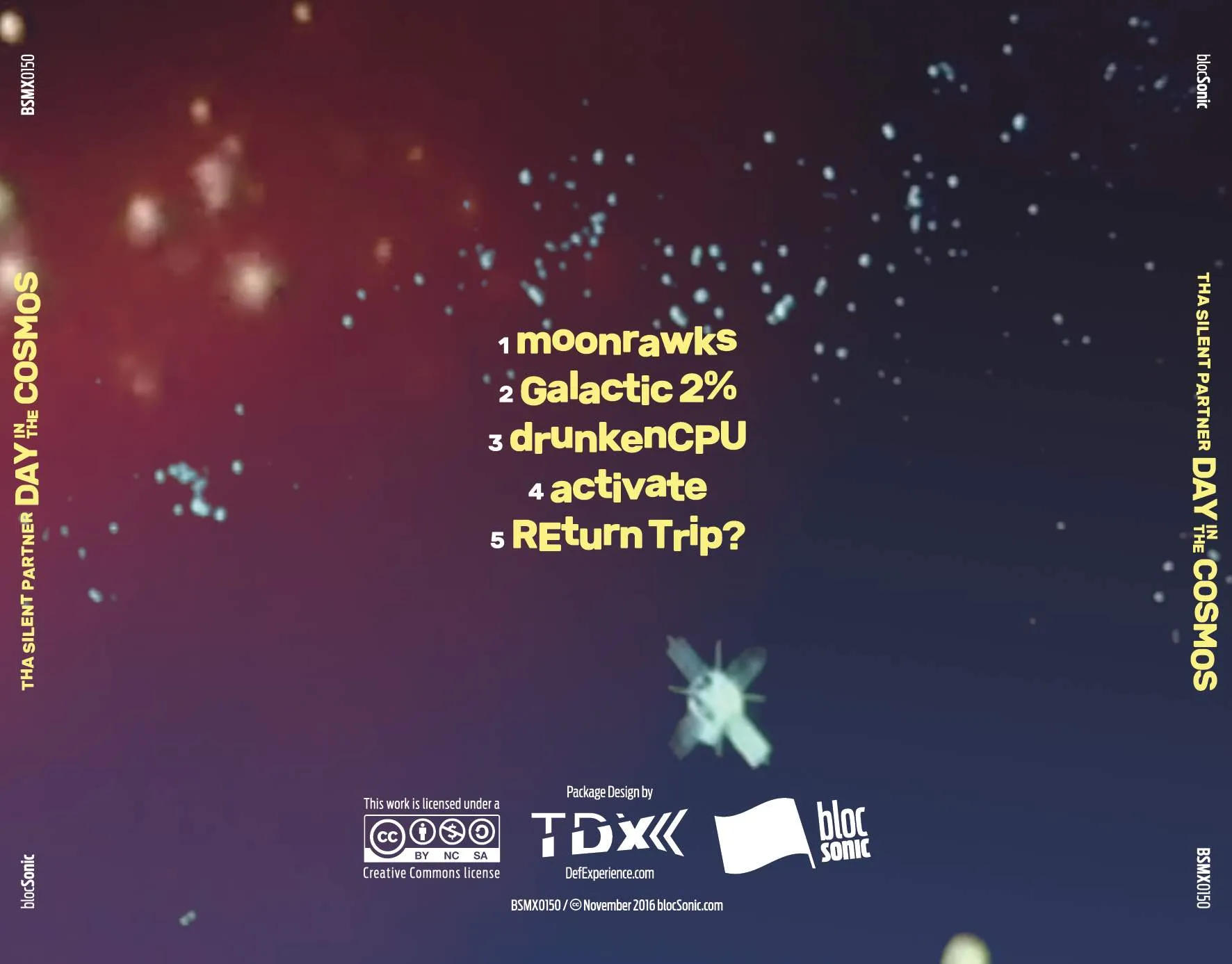 Album traycard for “TSP’s Day In The Cosmos” by Tha Silent Partner