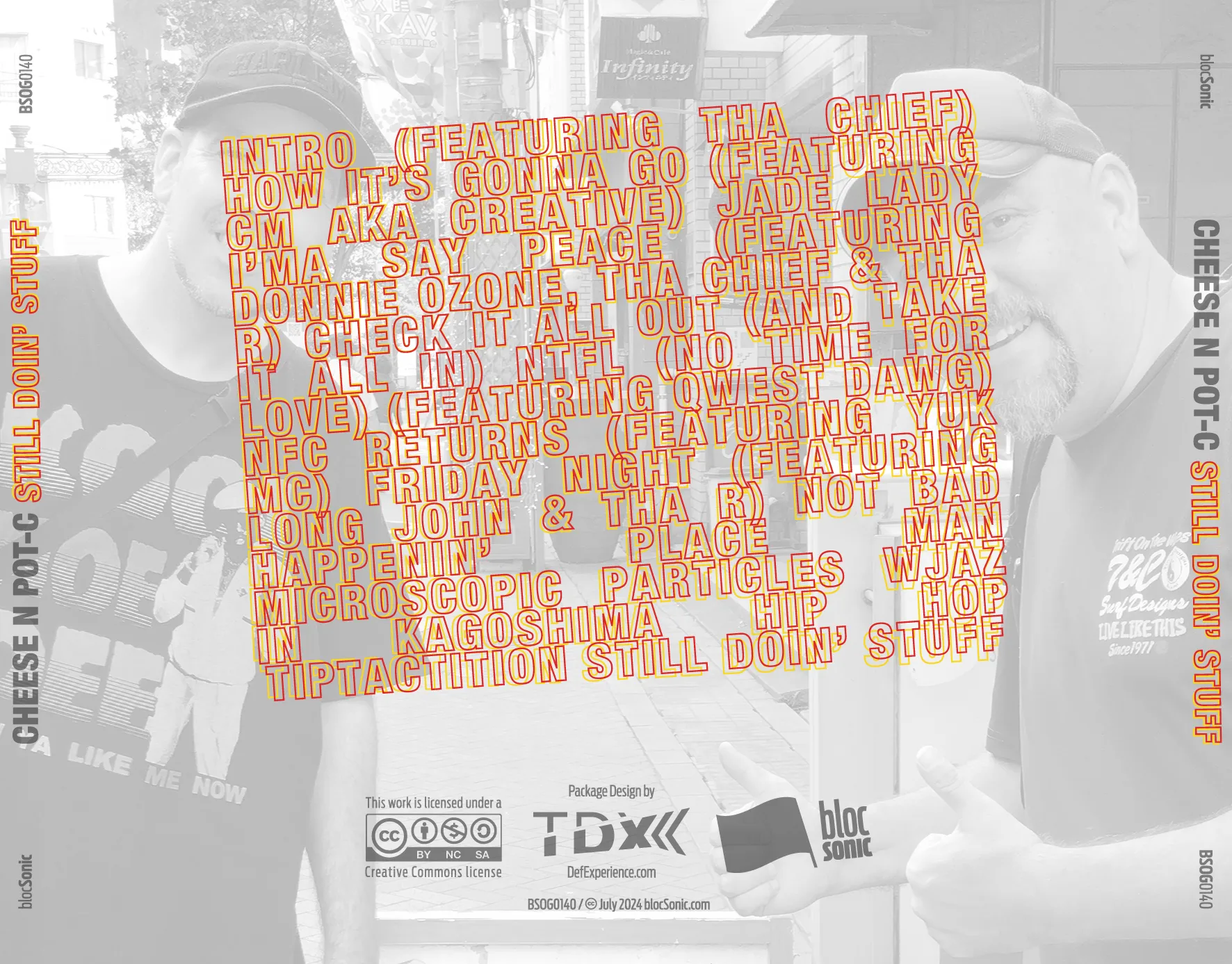 Album traycard art for “Still Doin’ Stuff” by Cheese N Pot-C