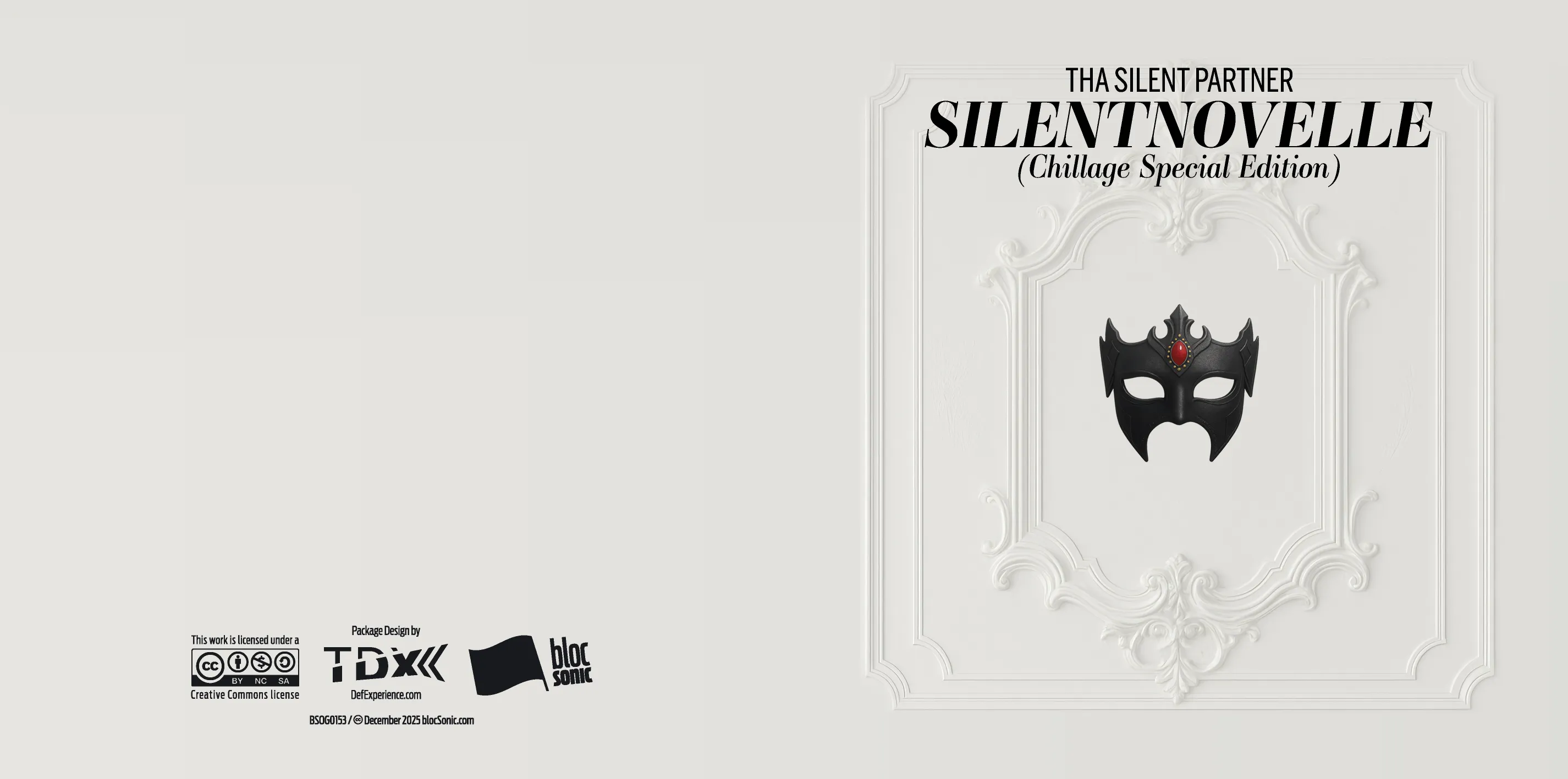 Album insert art for “Silentnovelle (Chillage Special Edition)” by Tha Silent Partner